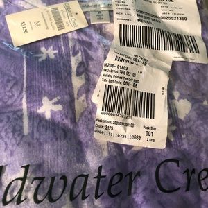 NWT Coldwater Creek Holiday Pattern Tee